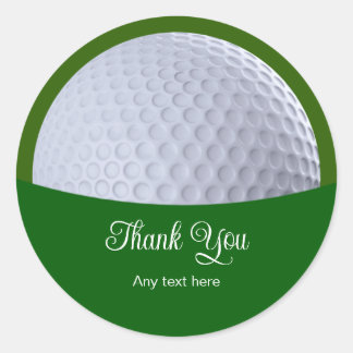 Classy Golf Ball Thème Stickers Merci
