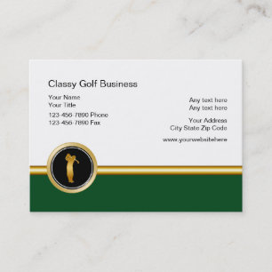 Classy Golf Business Cards