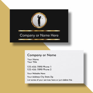 Classy Golf Business Cards