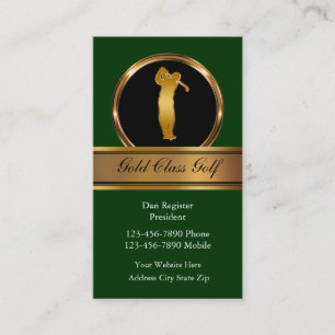 Classy Golf Cartes de visite