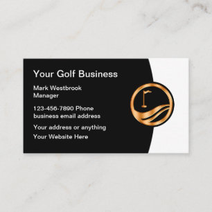 Classy Golf Theme Business Card Template