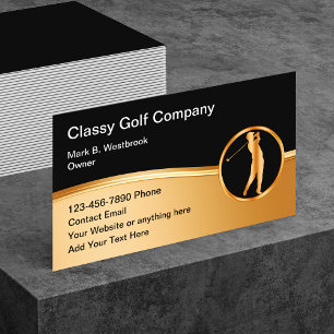 Classy Golf Thème Carte de visite moderne