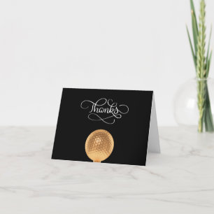 Classy Golf Theme Thank You Cards