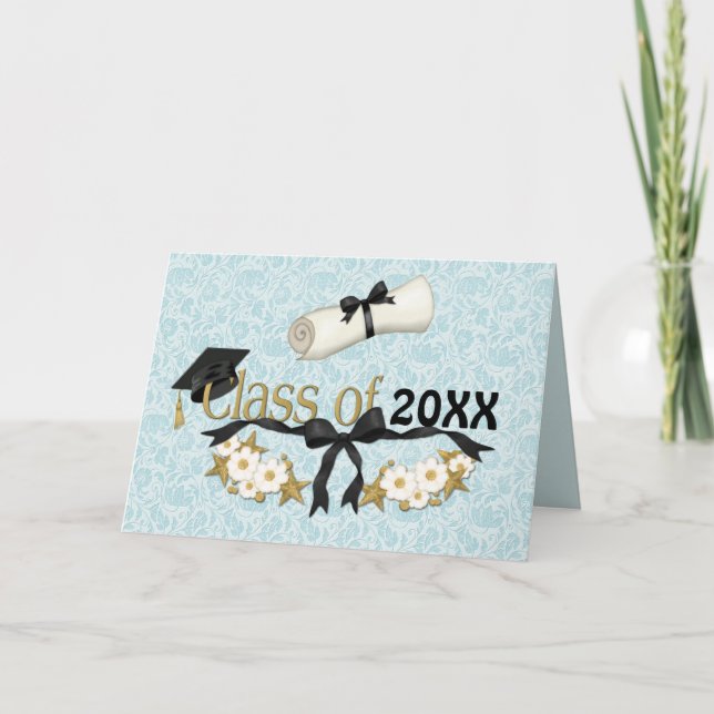 Classy Grad Floral Card (Front)
