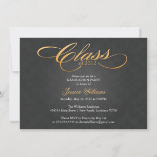 Classy Graduation Party Invitation