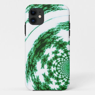 Classy Green Fractal Design iPhone 11 Case