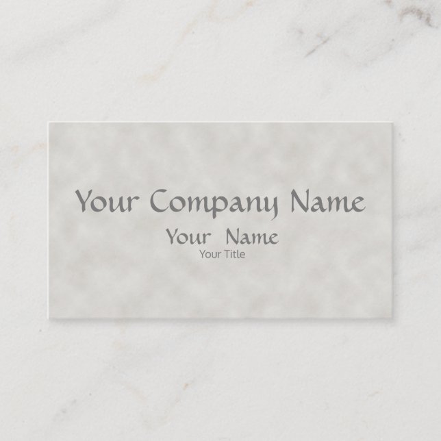 Classy Grey Parchment All-Purpose Business Card (Front)