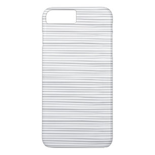 Classy Grey Watercolor Stripes iPhone 8 Plus/7 Plus Case