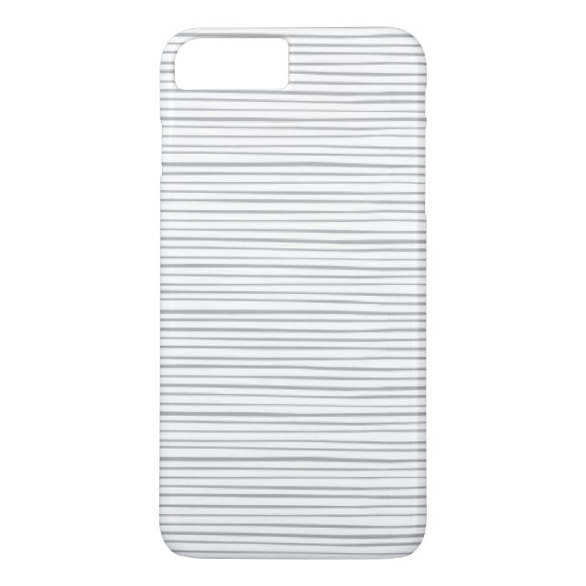 Classy Grey Watercolor Stripes Case-Mate iPhone Case (Back)