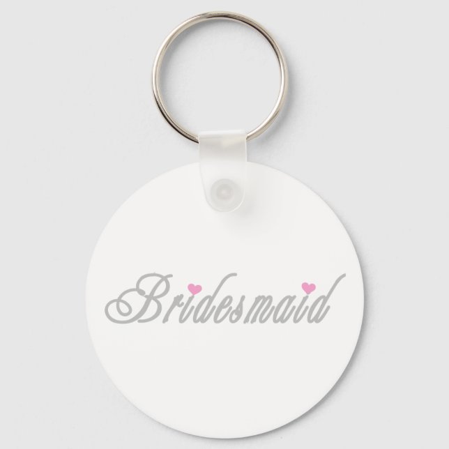 Classy Greys Bridesmaid Keychain (Front)