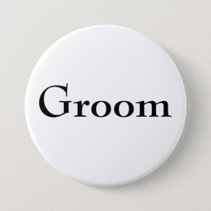 Classy Groom Button