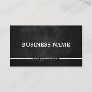 Classy Grunge Dark Masonry Business Card
