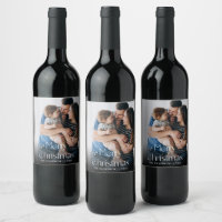 Classy Hand Written Christmas Wine Gift