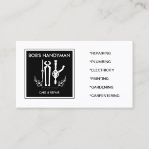 Classy Handy Tools Handyman Business Card
