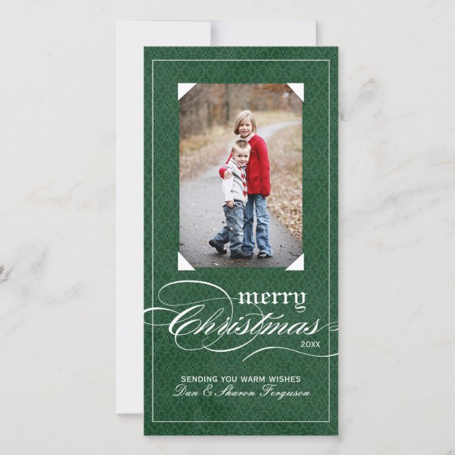 Classy Holiday Photo Cards (4x8) (Front)