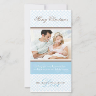 CLASSY HOLIDAY PHOTOCARD :: softly diamonds 5 Card
