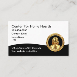 Classy Home Health Nursing Business Cards