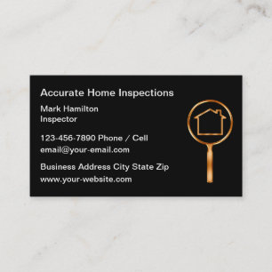 Classy Home Inspection And Appraisal  Business Card