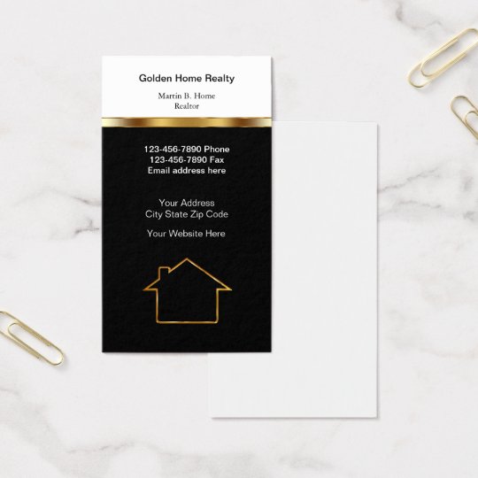 Classy Home Realtor Business Card
