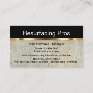 Classy Home Resurfacing Services Business Card