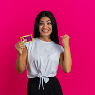 Classy House Office Cleaning Service Maid Gold Business Card