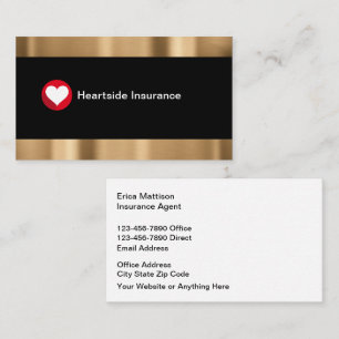Classy Insurance Agent Business Card Design