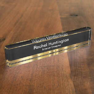 Classy Interior Designer Office Nameplate