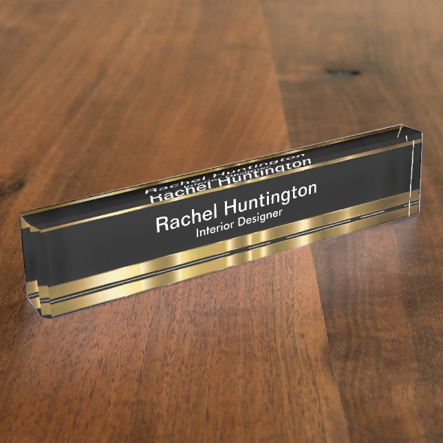 Classy Interior Designer Office Nameplate (Side)