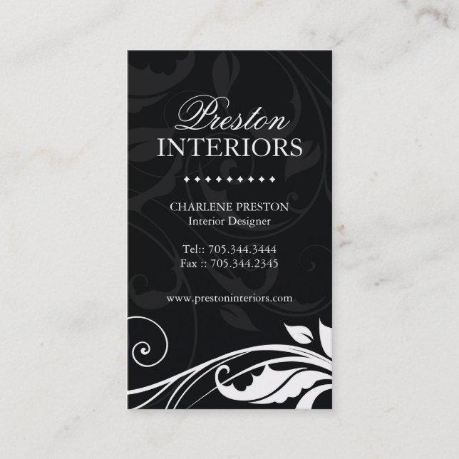 Classy Interiors Business Card (Front)