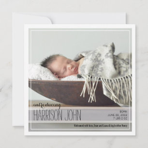 Classy Intro   Blue Dots Baby Announcement