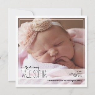 Classy Intro   Pink Baby Announcement