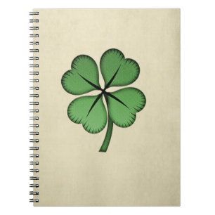 Classy Irish Lucky Shamrock Notebook