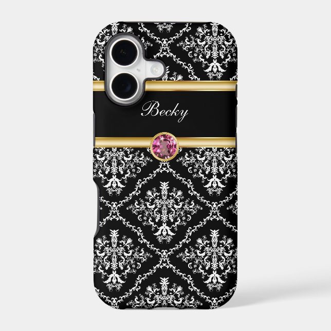 Classy Jewel iPhone 11 Case Monogram (Back)