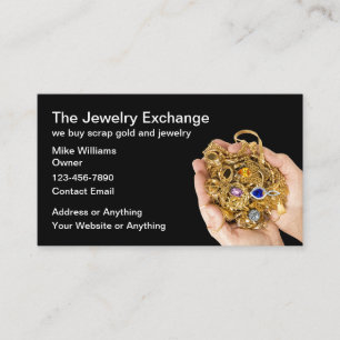 Classy Jeweller Scrap Buying Business Cards