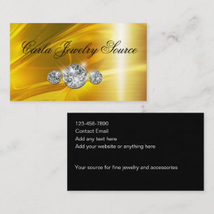 Classy Jewellery And Fashion Accessories Theme Business Card