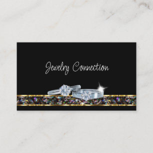 Classy Jewelry Dealer Business Cards
