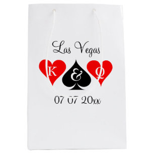 Classy Las Vegas destination wedding personalized Medium Gift Bag
