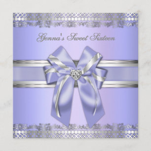 Classy Lavender and Silver Invite