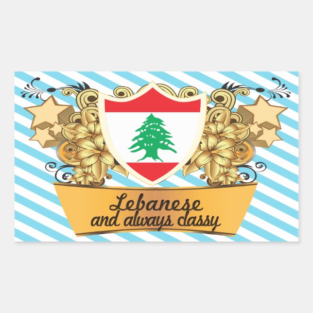Classy Lebanese Sticker (Front)
