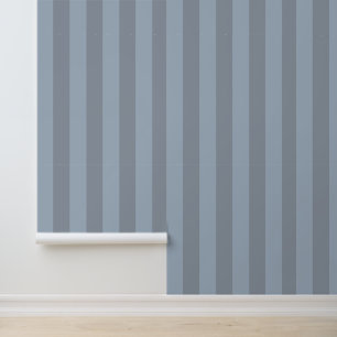 Classy Light Blue Grey Stripes Wallpaper