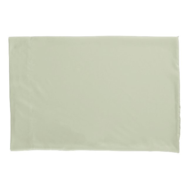 Classy light green trendy hotel look pillowcase (Front)