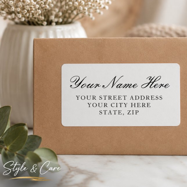 Classy Light Silver Return Address Labels (Classy Light Silver Return Address Labels)
