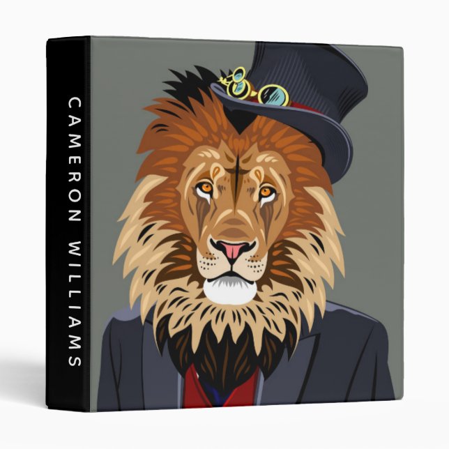 Classy Lion | Add Your Name Binder (Front/Spine)