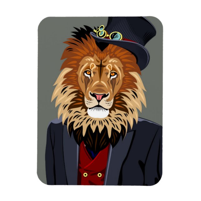 Classy Lion Magnet (Vertical)