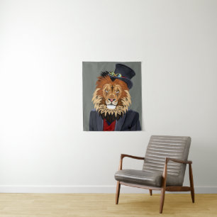 Classy Lion Tapestry