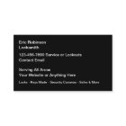 Classy Locksmith Security Business Cards New