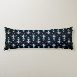Classy Look of Blue Gems with Glowing Light Body Pillow