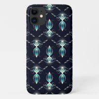 Classy Look of Blue Gems with Glowing Light