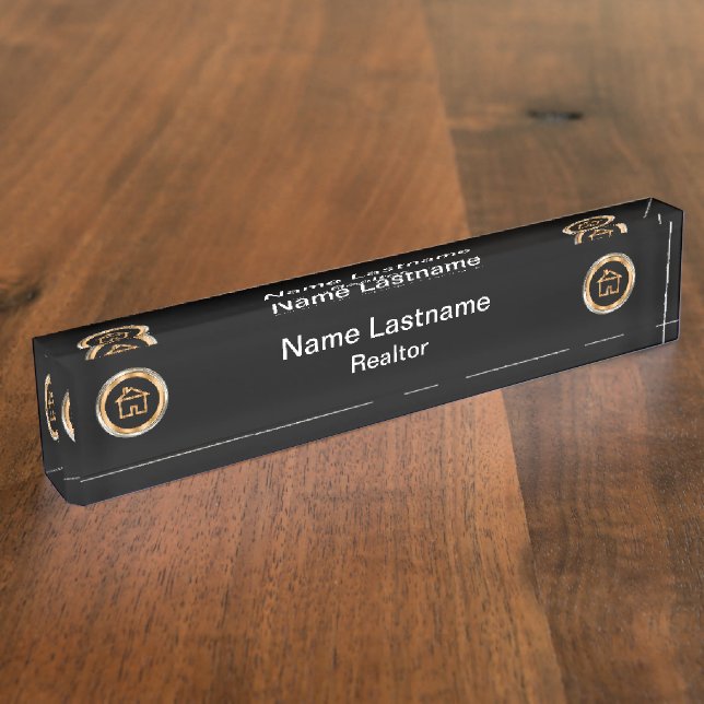 Classy Luxury Realtor Design Nameplate (Side)