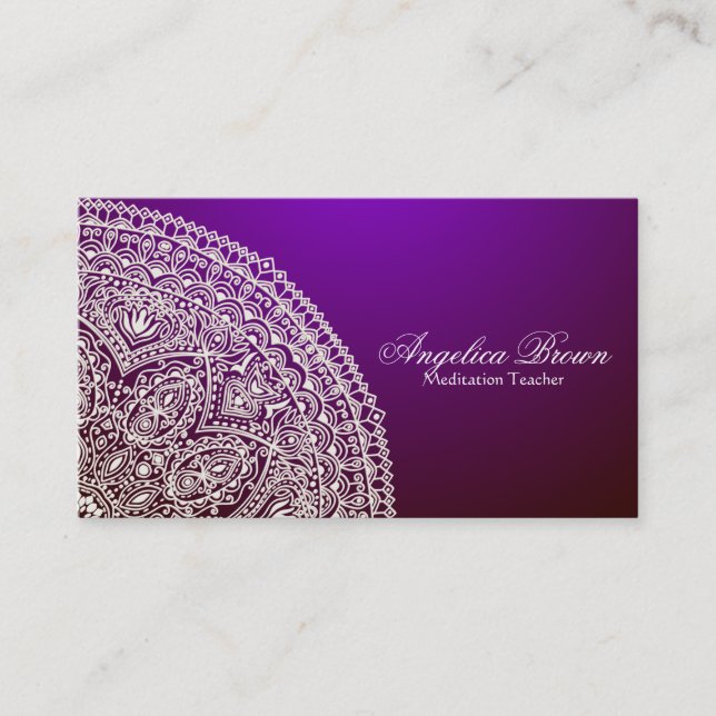 Classy Mandala Business Card (Front)